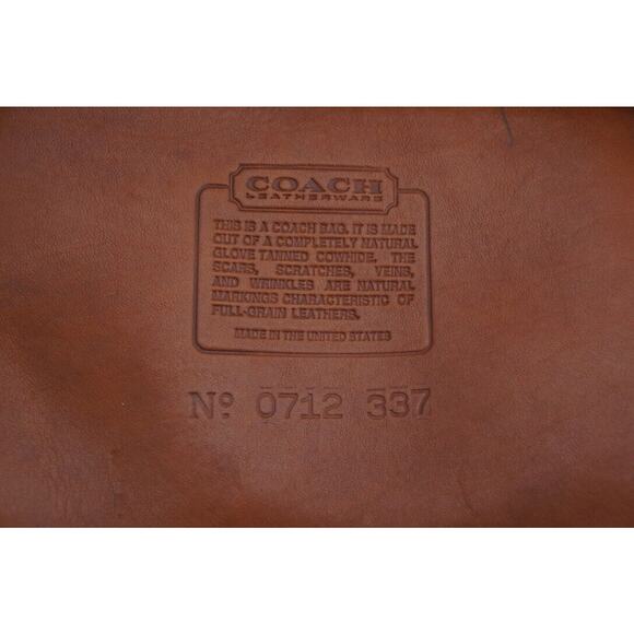 Vintage Coach Bucket Bag ~ Duffle Sac Large RARE 0712 Light Brown Made in USA - Picture 6 of 15